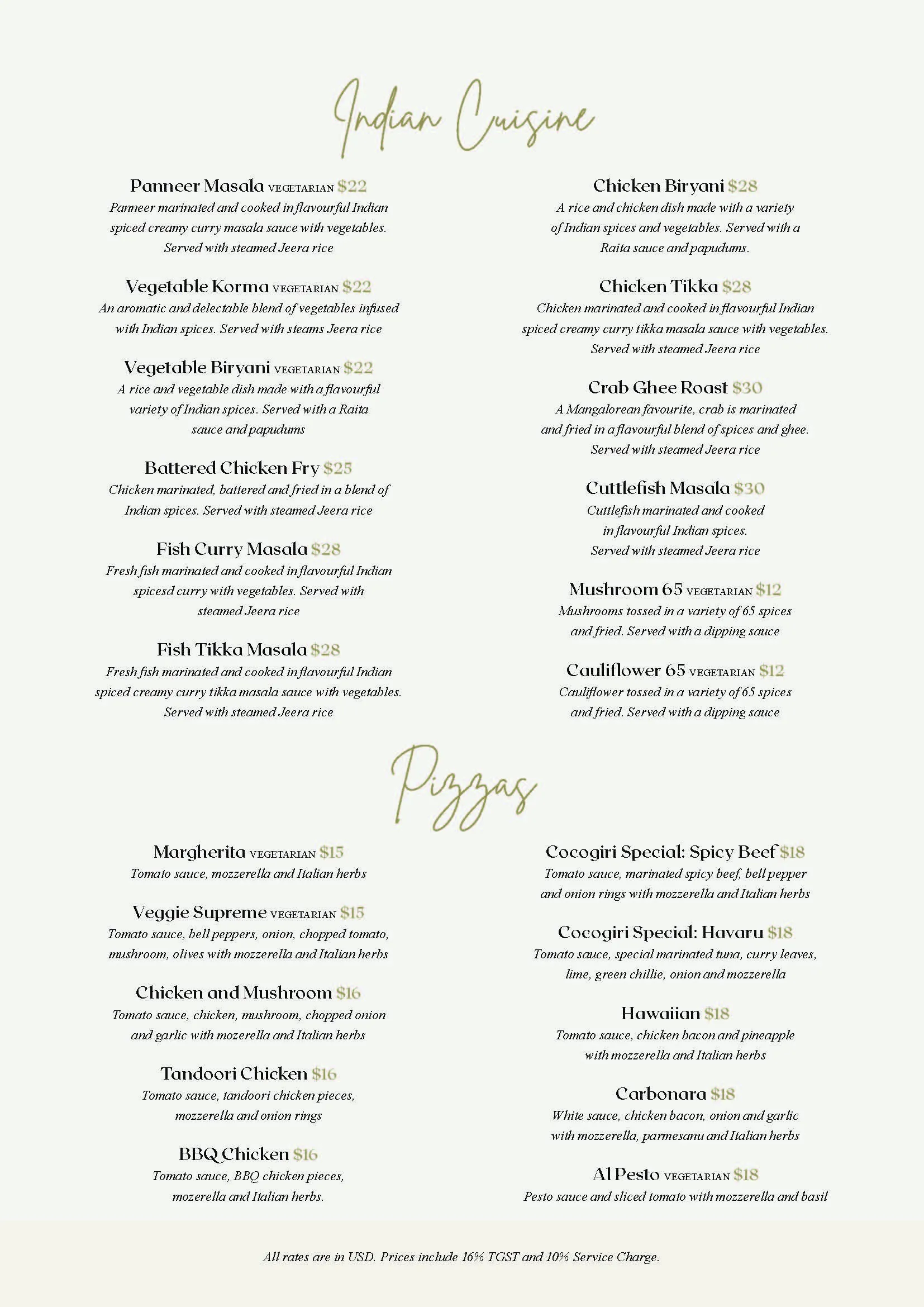 Menu Item